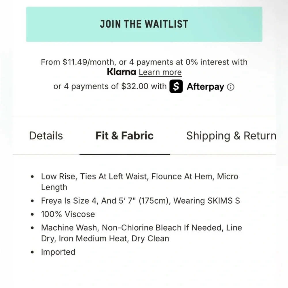 SKIMS X Roberto Cavalli Tie Side Mini Skirt